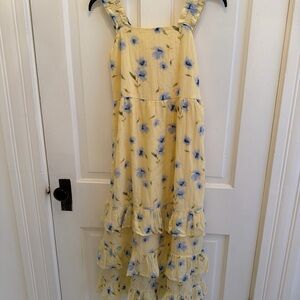 Abercrombie Kids Easter Dress 13/14 Yellow Flowers Spring Summer